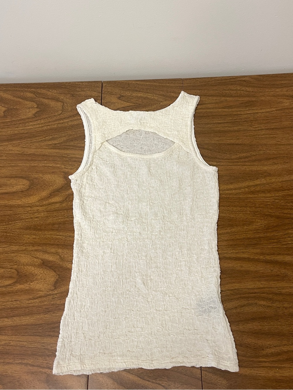 Y2K Cut Out Textured Tank Top